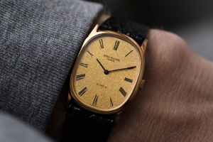 vintage 1970s Patek Philippe Ellipse ref. 3846 double signed Gubelin