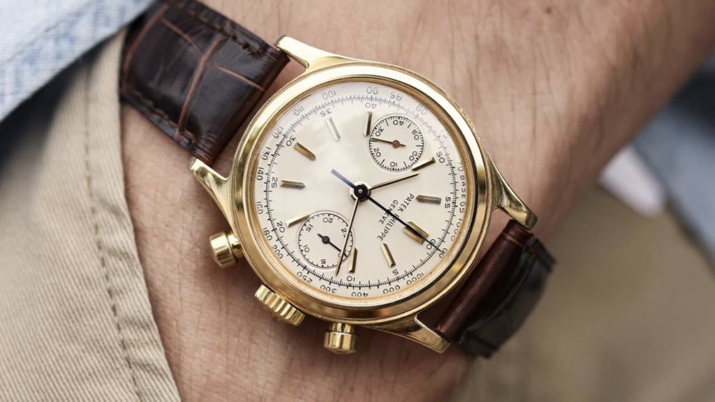 prototypical vintage Patek chronographs - the ref. 1463 Tasti Tondi in yellow gold