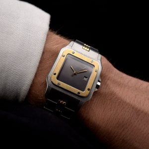 Cartier Santos Carrée 2961 Godron Ghost 1990s