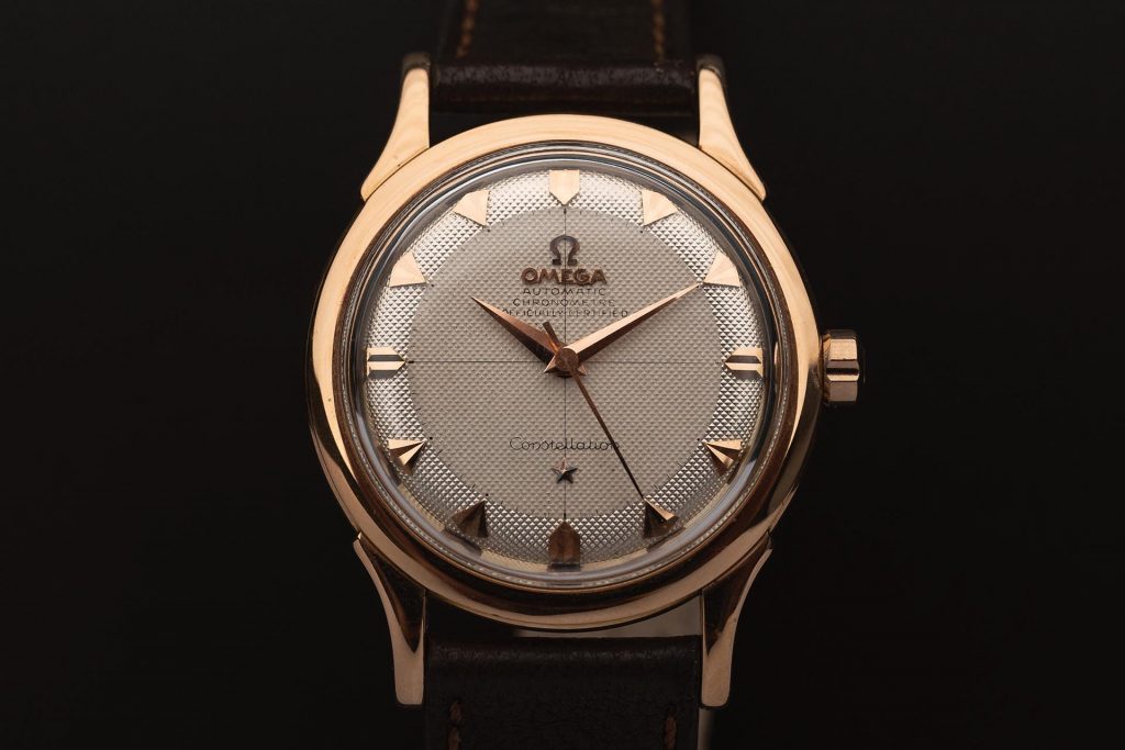 Pie Pan Omega Constellation Vintage 2852 Honeycomb in Rosegold