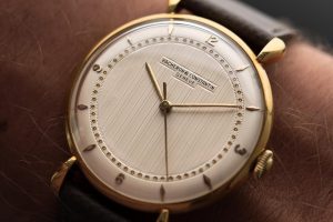 vintage 1940s Vacheron Constantin dress watch with guilloche dial